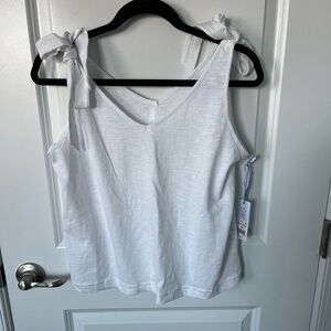 Southern Tide NWT Kirsten Tie Shoulder Tank White 100% Cotton